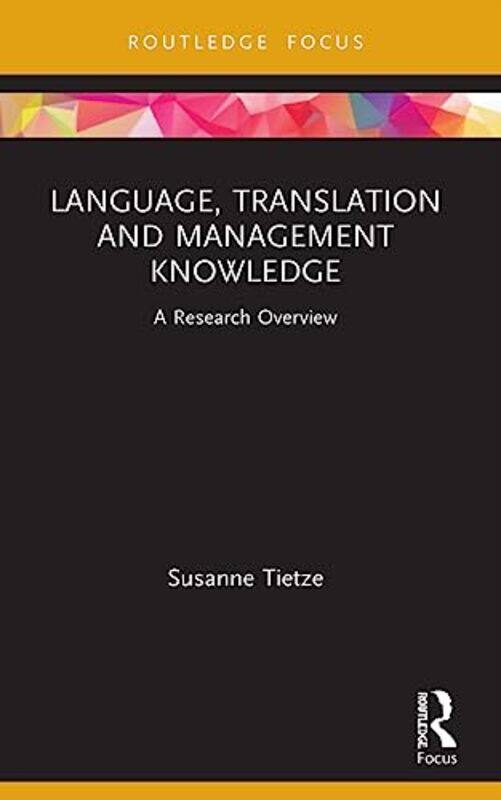 

Language Translation and Management Knowledge by Jen BensonSim Benson-Paperback