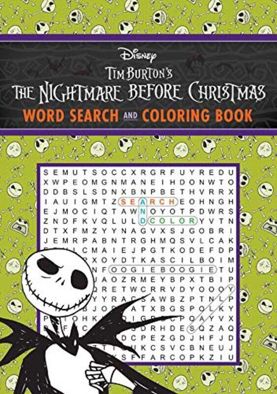 

Nightmare Before Christmas Word Search A By Editors Of Thunder Bay Press - Paperback