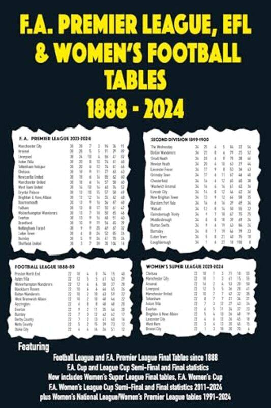 

FA Premier League EFL and Womens Football Tables 18882024 by Michael Robinson-Paperback