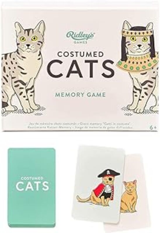 Costumed Cats Memory Game By Petit Collage -Paperback