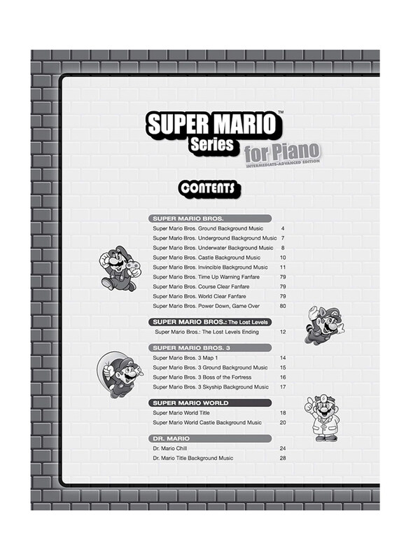 Super Mario Series for Piano: Intermediate/Advanced Piano Solos, Paperback Book, By: Koji Kondo, Shiho Fujii, Asuka Ohta, Soyo Oka, Kenta Nagata