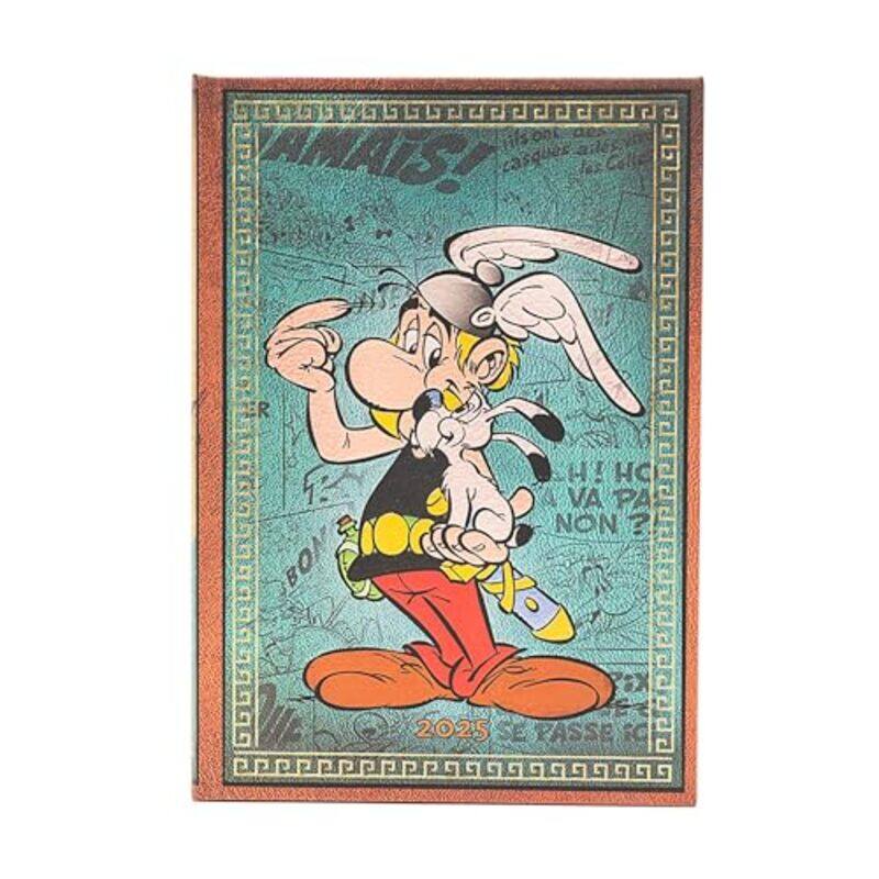 

Asterix the Gaul (The Adventures of Asterix) Midi 12-month Verso Hardback Dayplanner 2025 (Elastic Band Closure) by Paperblanks -Hardcover