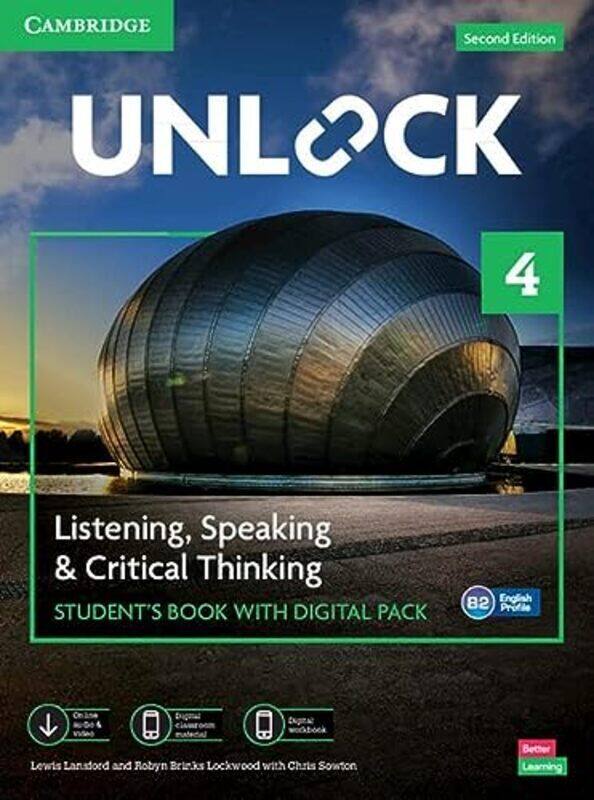 

Unlock Level 4 Listening Speaking And Critical Thinking Students Book With Digital Pack by Lansford, Lewis - Lockwood, Robyn Brinks - Sowton, Chris Pa