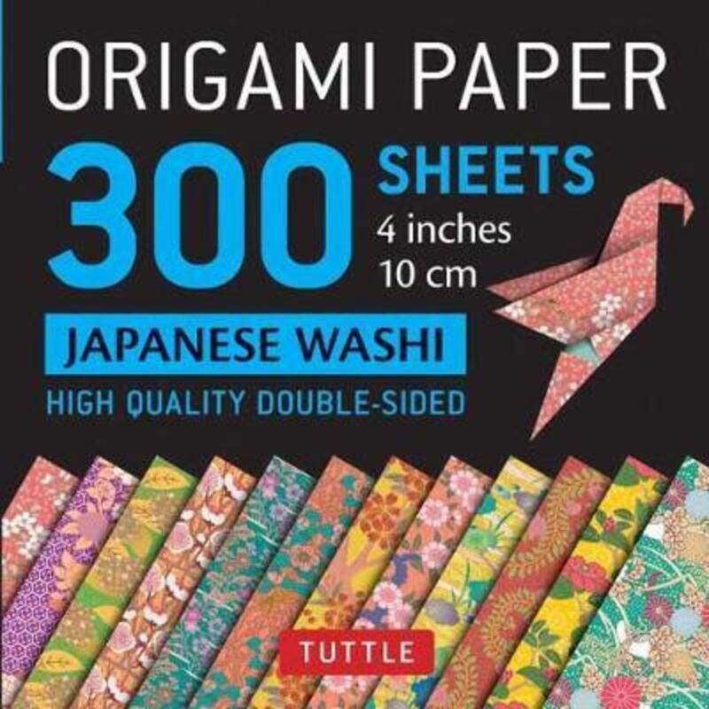 

Origami Paper - Japanese Washi Patterns- 4 inch (10cm) 300 sheets: Tuttle Origami Paper: High-Qualit.paperback,By :Tuttle Publishing