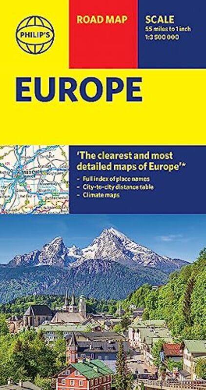

Philips Europe Road Map By Philip's Maps Paperback
