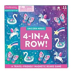 Unicorn Magic 4-in-a-Row Magnetic Board Game , Paperback by Mudpuppy