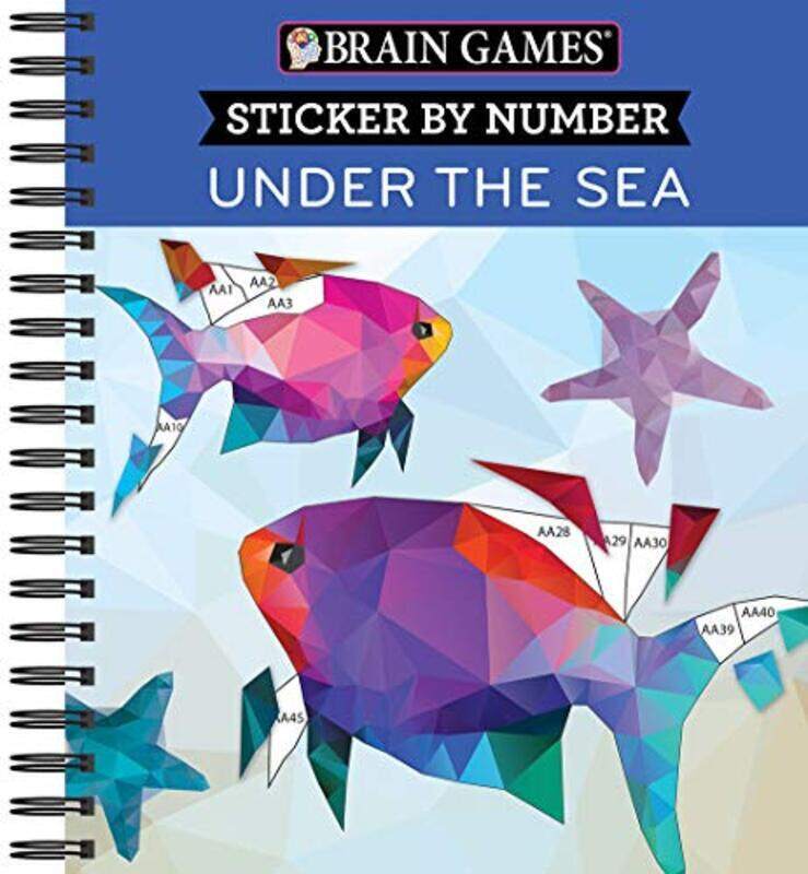 

Brain Games Sticker By Number Under The Sea 2 Books In 1 42 Images To Sticker By Publications International Ltd - New Seasons - Brain Games Paperback