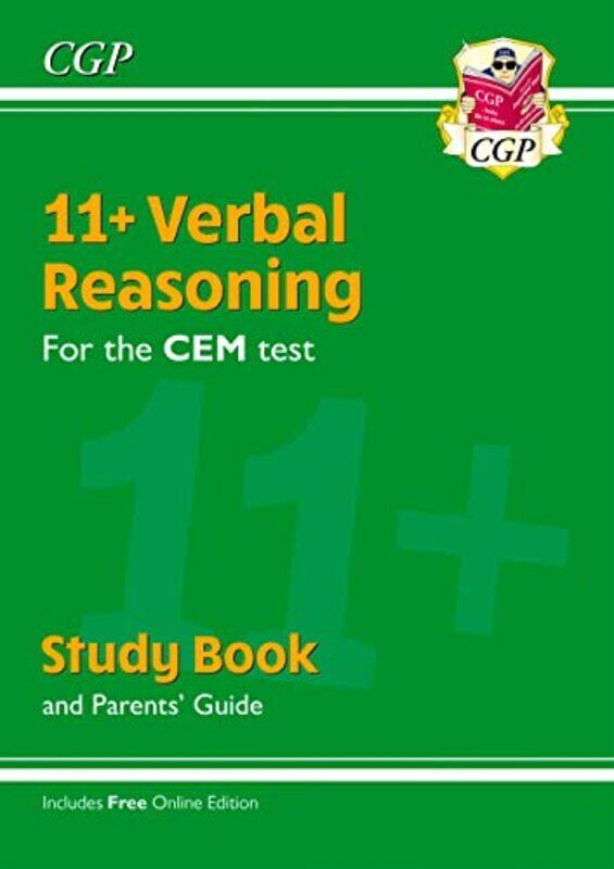 

11+ CEM Verbal Reasoning Study Book (with Parents' Guide & Online Edition),Paperback,by:CGP Books - CGP Books