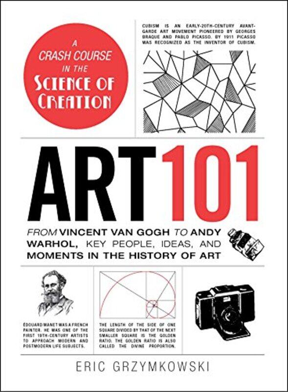 

Art 101: From Vincent van Gogh to Andy Warhol, Key People, Ideas, and Moments in the History of Art, Hardcover Book, By: Eric Grzymkowski