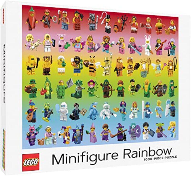 

Lego Minifigure Rainbow 1000 Pc Puzzle By Lego - Hardcover