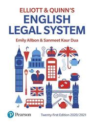 English Legal System, Paperback Book, By: Emily Allbon
