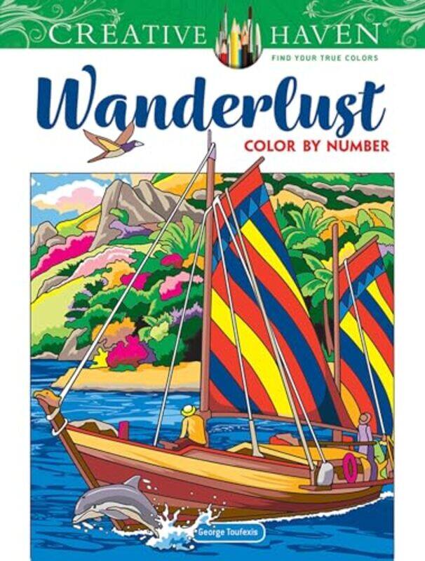 

Creative Haven Wanderlust Color by Number by George Toufexis-Paperback