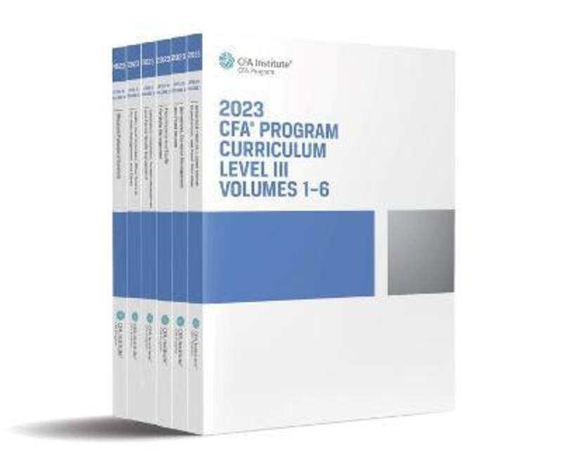 

2023 CFA Program Curriculum Level III Box Set.paperback,By :CFA Institute