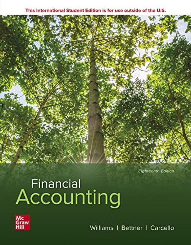 

ISE Financial Accounting by Jan WilliamsMark BettnerJoseph Carcello-Paperback