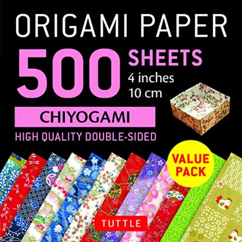 

Origami Paper 500 Sheets Chiyogami Patte By Tuttle - Paperback