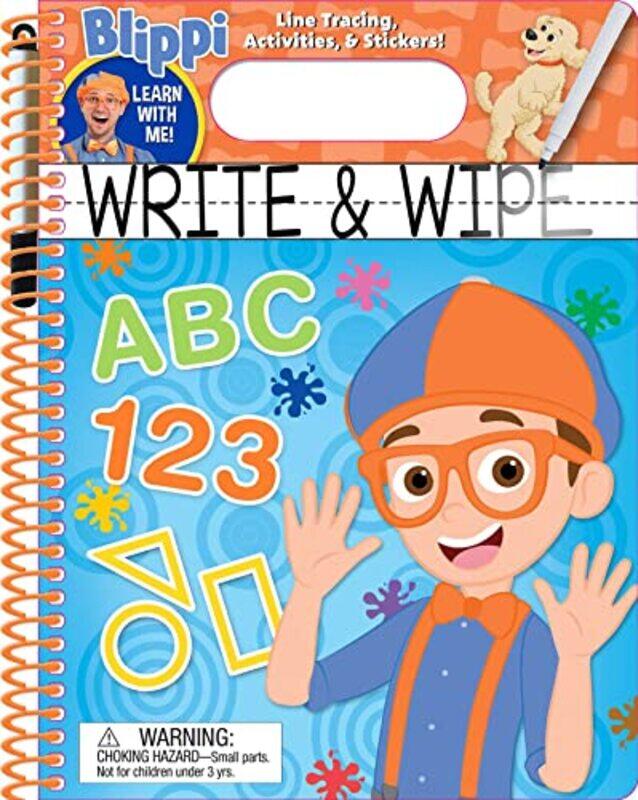 

Blippi Write And Wipe by Editors Of Studio Fu..Paperback