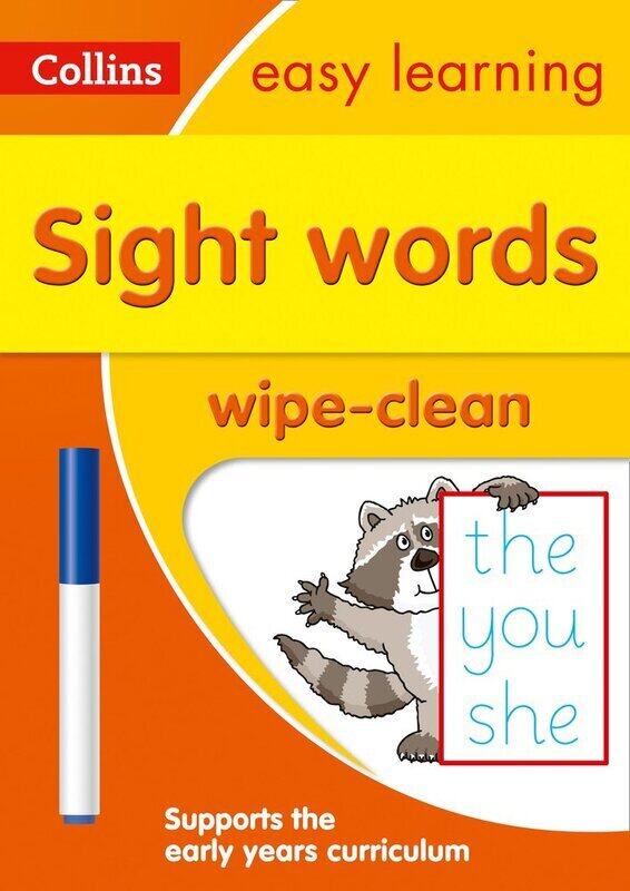 

Sight Words Age 3-5 Wipe Clean Activity Book: Ideal for Home Learning, Paperback Book, By: Collins Easy Learning