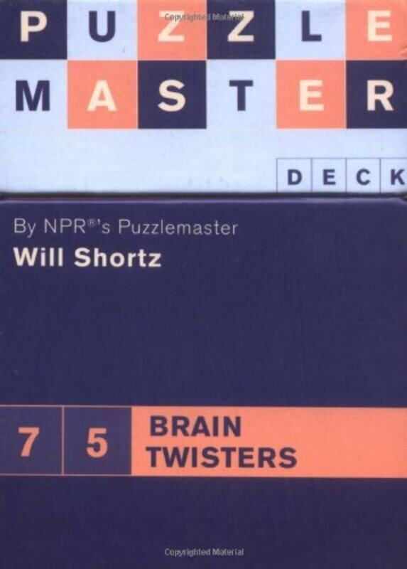 

Puzzlemaster Deck: 75 Brain Twisters, Unspecified, By: Will Shortz