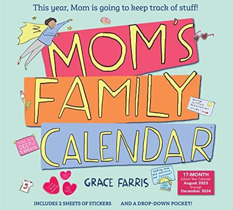 

Moms Family Wall Calendar 2024 By Farris, Grace - Calendars, Workman Paperback