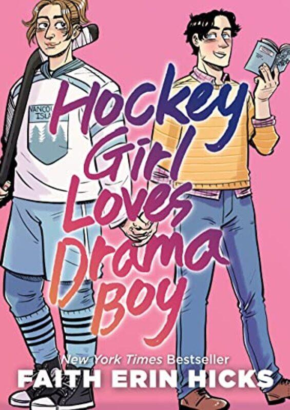 

Hockey Girl Loves Drama Boy by Faith Erin Hicks-Hardcover