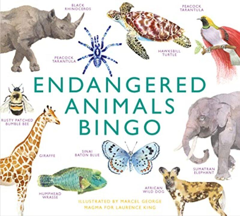 

Endangered Animals Bingo Learn About 64 Threatened Species That Need Our Help By Ltd, Magma Publishing - George, Marcel - Paperback