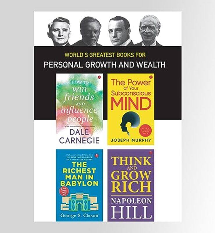 

WORLD'S GREATEST BOOKS FOR PERSONAL GROWTH AND WEALTH,Paperback,by:Carnegie,Murphy,Clason, Hill, Dale , Joseph , George S., Napoleon