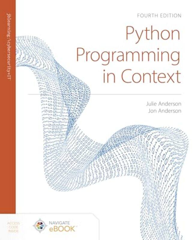 

Python Programming in Context by Julie AndersonJon Anderson -Paperback