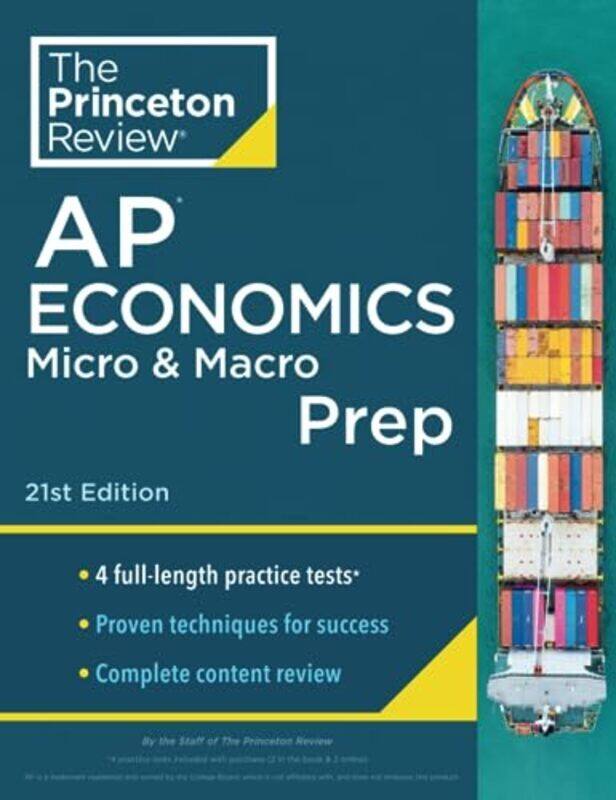 

Princeton Review AP Economics Micro & Macro Prep, 2024 Paperback by The Princeton Review