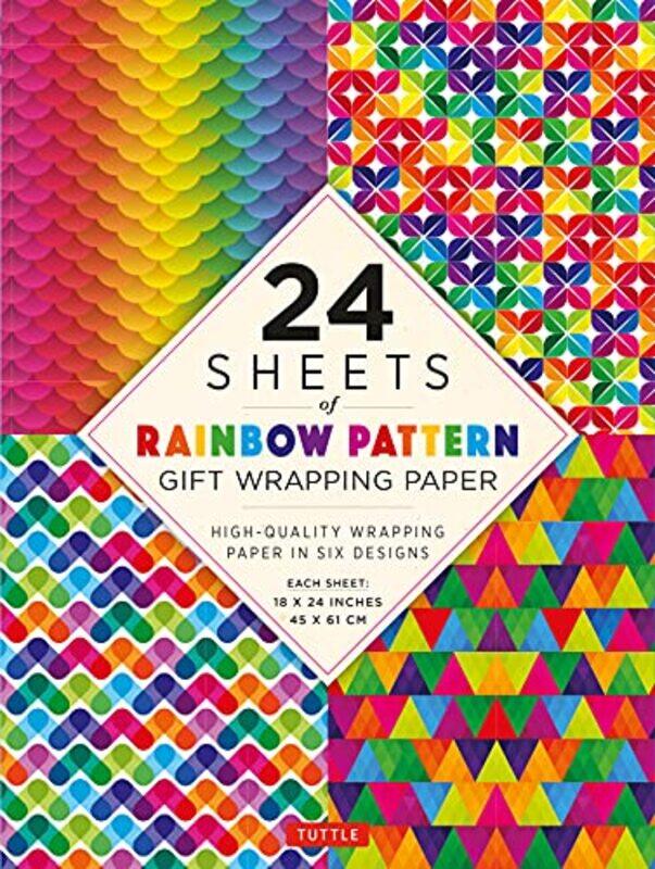 

Rainbow Patterns Gift Wrapping Paper 24 sheets by Andrew Roberts-Paperback