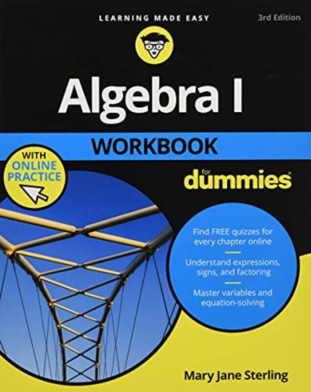 

Algebra I Workbook For Dummies by Mary Jane Bradley University, Peoria, IL Sterling-Paperback
