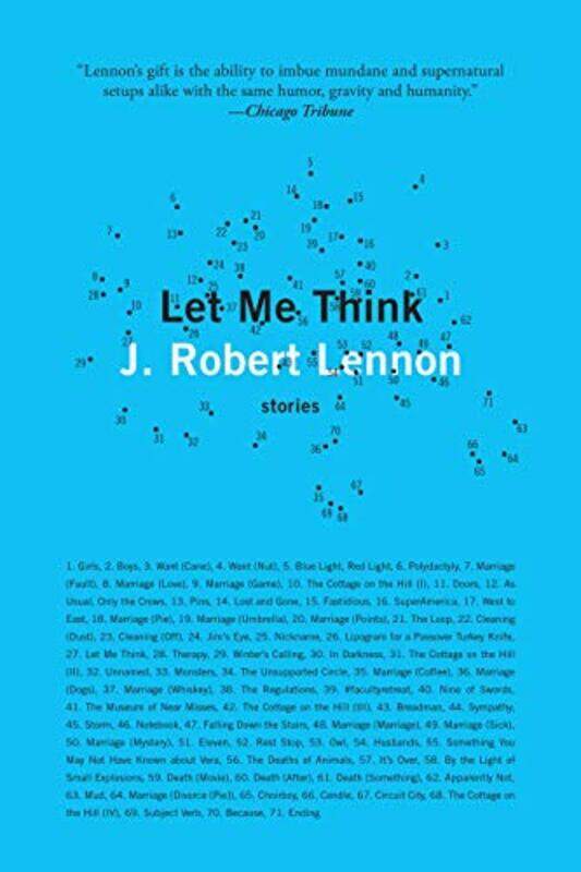 

Let Me Think by J Robert Lennon-Paperback