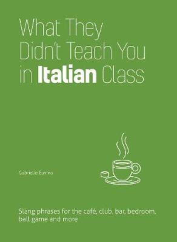 

What They Didn't Teach You In Italian Class: Slang Phrases for the Cafe, Club, Bar, Bedroom, Ball Ga.Hardcover,By :Euvino, Gabrielle