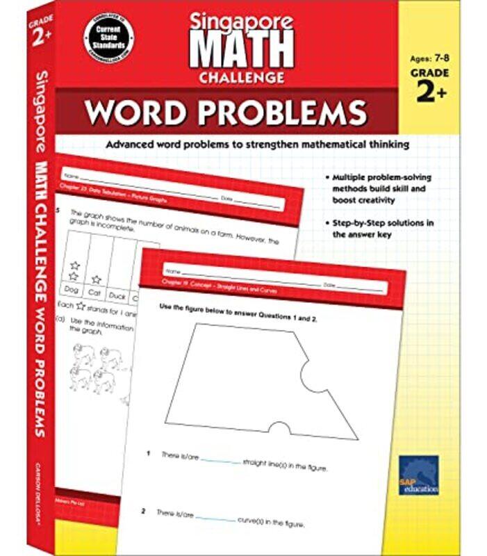 

Singapore Math Challenge Word Problems, Grades 2 - 5: Volume 1 , Paperback by Singapore Math - Carson Dellosa Education