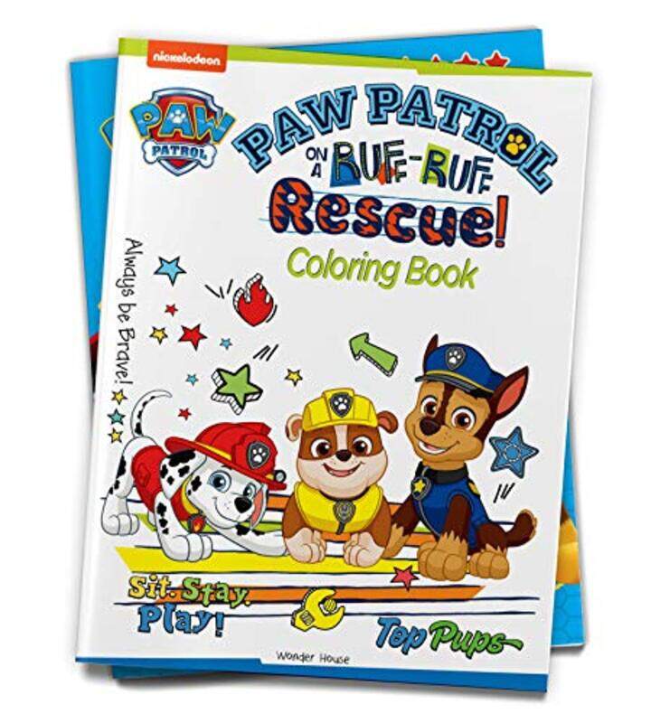 

Paw Patrol On A RuffRuff Rescue: Paw Patrol Coloring Book For Kids Paperback by Wonder House Books