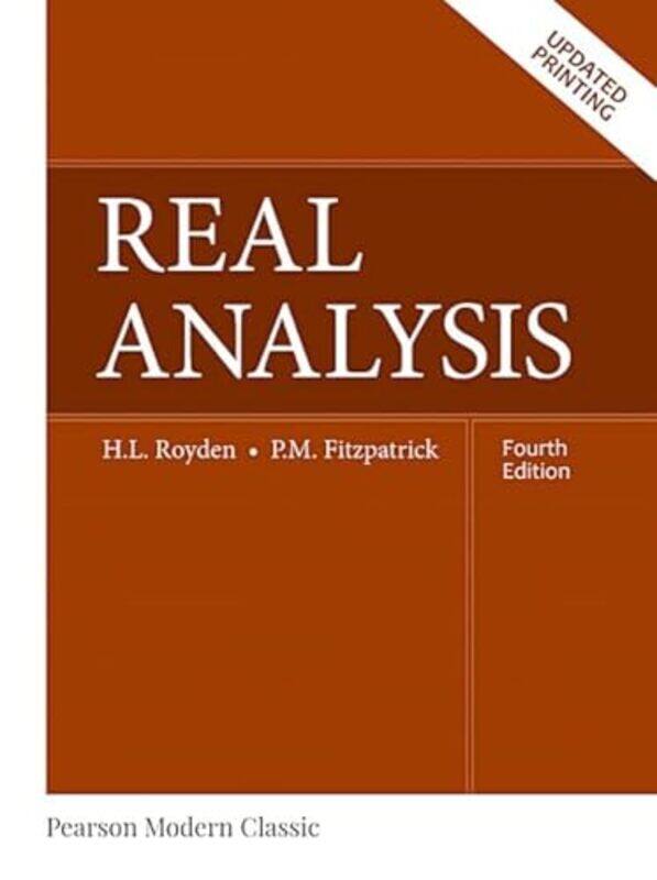 

Real Analysis Classic Version by Halsey RoydenPatrick Fitzpatrick-Paperback