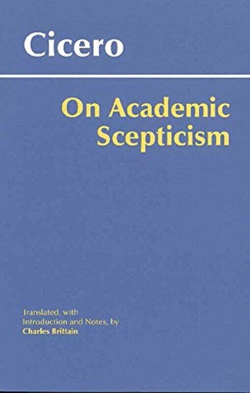 

On Academic Scepticism by CiceroCharles Brittain-Paperback