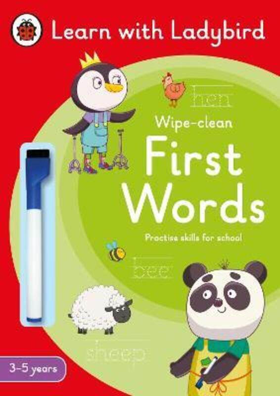 

First Words: A Learn with Ladybird Wipe-Clean Activity Book 3-5 years: Ideal for home learning (EYF,Paperback, By:Ladybird