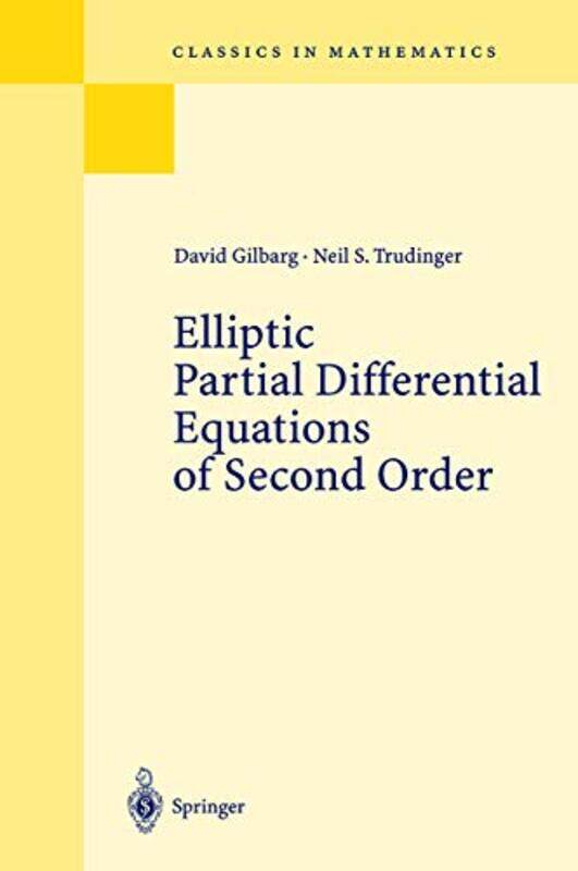 

Elliptic Partial Differential Equations of Second Order by Gary L LemonsCheryl R Rodriguez-Paperback