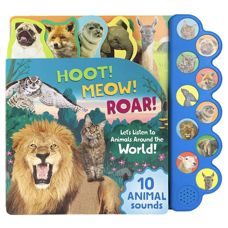 

Hoot! Meow! Roar!: Let's Listen To Animals Around The World!, Board Book, By: Parragon Books and Cottage Door Press