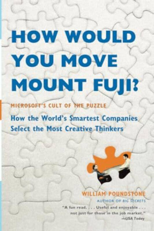 

How Would You Move Mount Fuji By Poundstone W - Paperback