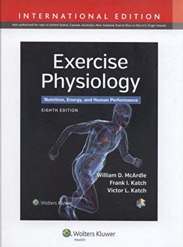 

Exercise Physiology 8E International Edition By Mcardle Hardcover