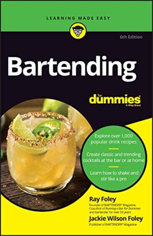 

Bartending For Dummies, 6th Edition,Paperback by Foley, R