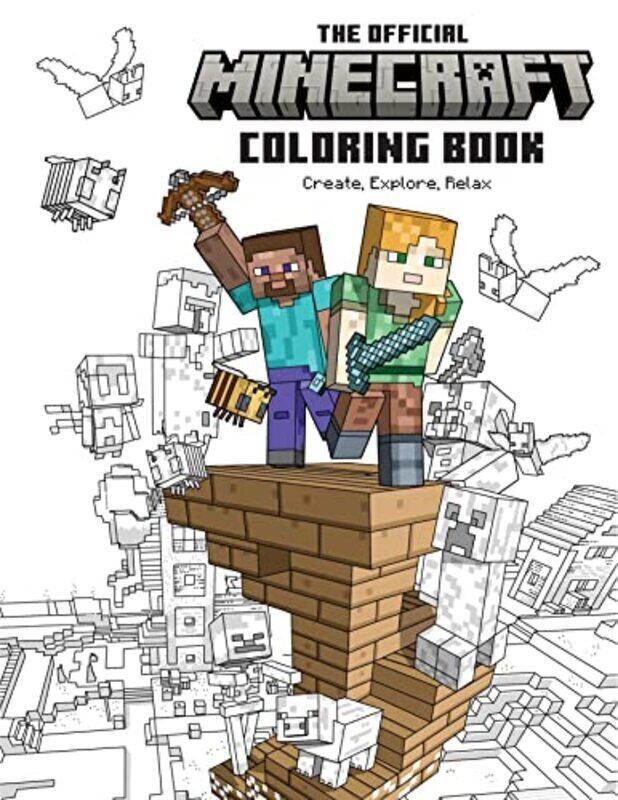 

The Official Minecraft Coloring Book Create Explore Relax By Insight Editions Paperback