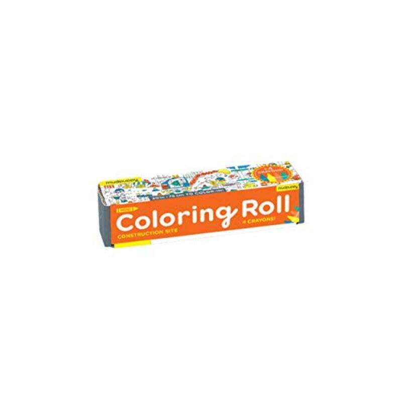 

Construction Site Mini Coloring Roll By Mudpuppy Paperback