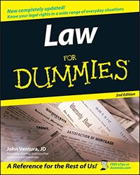 Law For Dummies by Ventura, John Paperback