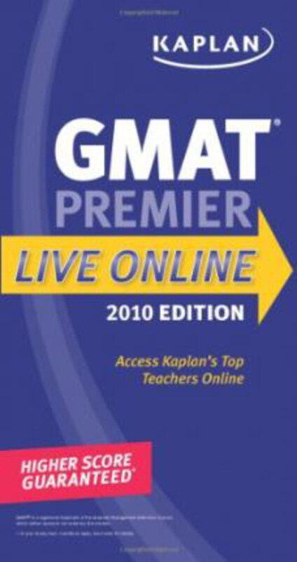 

Kaplan GMAT: Premier Live Online, Paperback Book, By: Kaplan