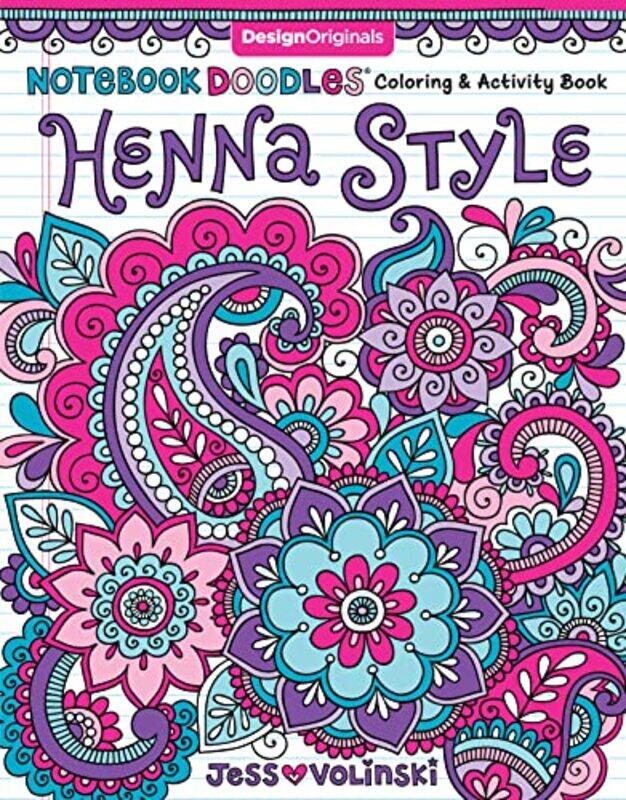 

Notebook Doodles Henna Style: Coloring & Activity Book,Paperback,by:Volinski, Jess