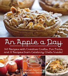 AN APPLE A DAY - 365 DELICIOUS APPLE RECEPIES, Hardcover Book, By: KAREN BERMAN
