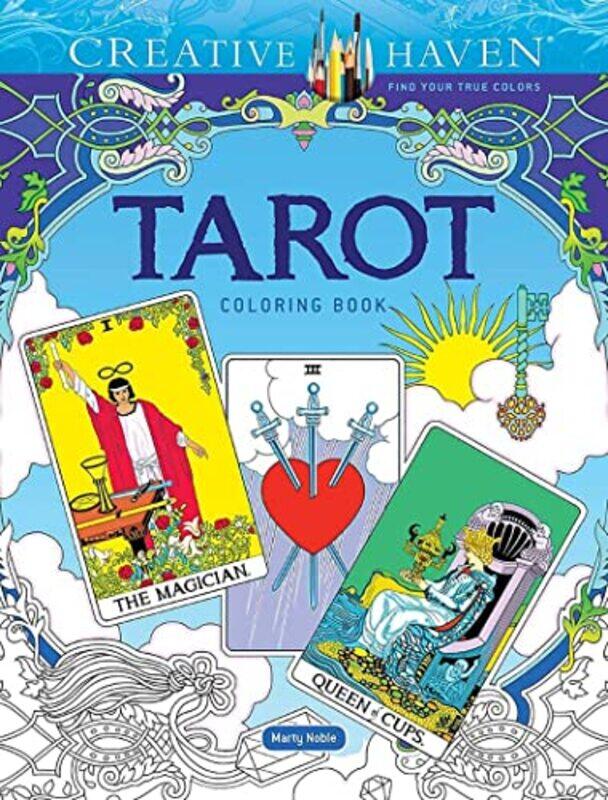 

Creative Haven Tarot Coloring Book by Marty Noble -Paperback