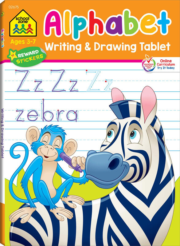 

Alphabet Writing & Drawing Tablet Workbook, Paperback Book, By: Zone Staff School